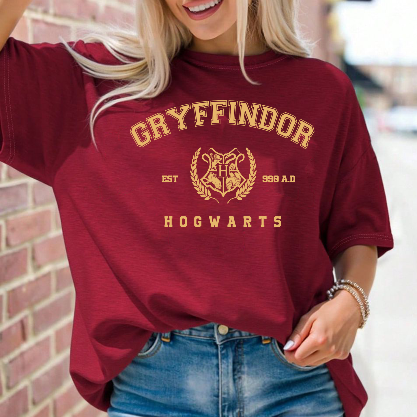 Harry House Shirt for Fans | Hogwarts Crest Unisex Tee