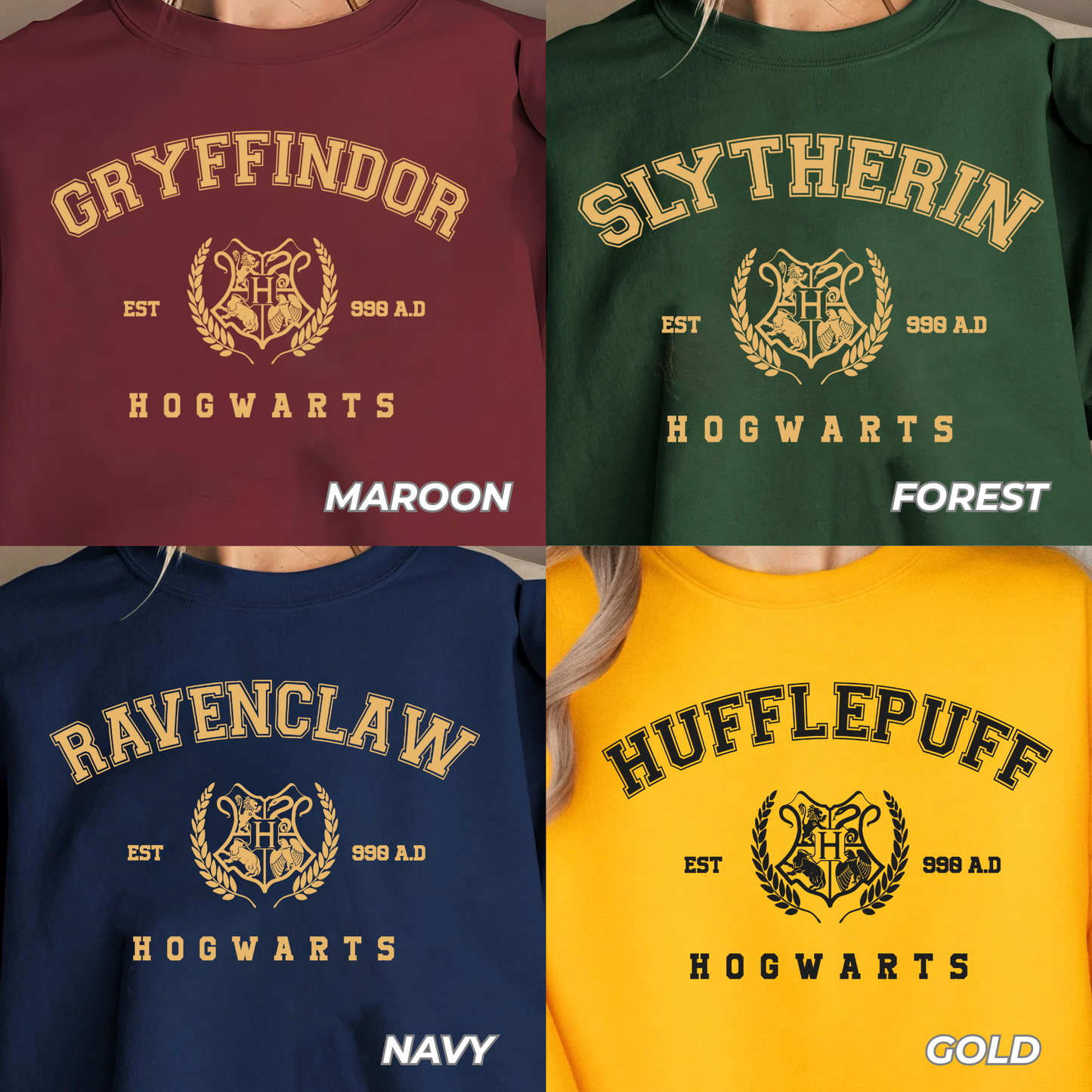 Harry House Shirt for Fans | Hogwarts Crest Unisex Tee
