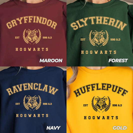 Harry House Shirt for Fans | Hogwarts Crest Unisex Tee