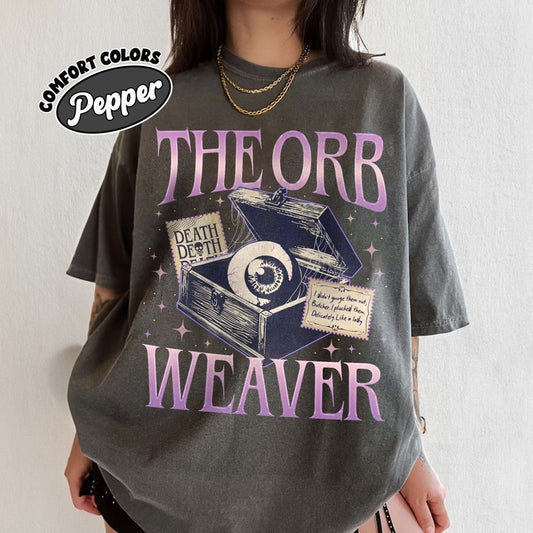The Orb Weaver Graphic T-Shirt – Comfort Colors Black Unisex Vintage Fantasy Tee