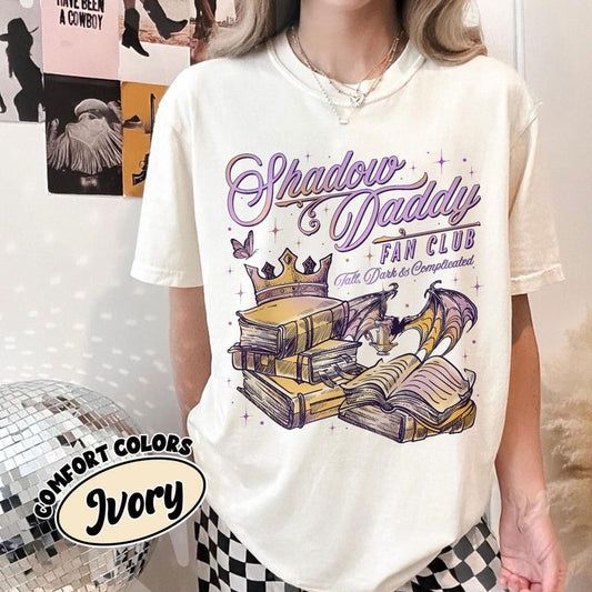 Shadow Daddy Fan Club Graphic T-Shirt – Comfort Colors Pepper Unisex Vintage Fantasy Tee