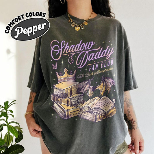 Shadow Daddy Fan Club Graphic T-Shirt – Comfort Colors Pepper Unisex Vintage Fantasy Tee