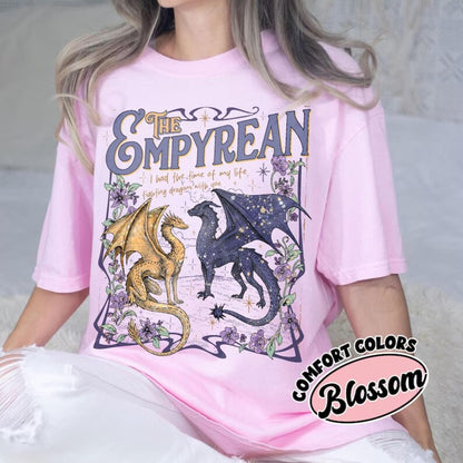 Fantasy Dragon Book Lover T-Shirt – Cozy Reader Aesthetic Tee